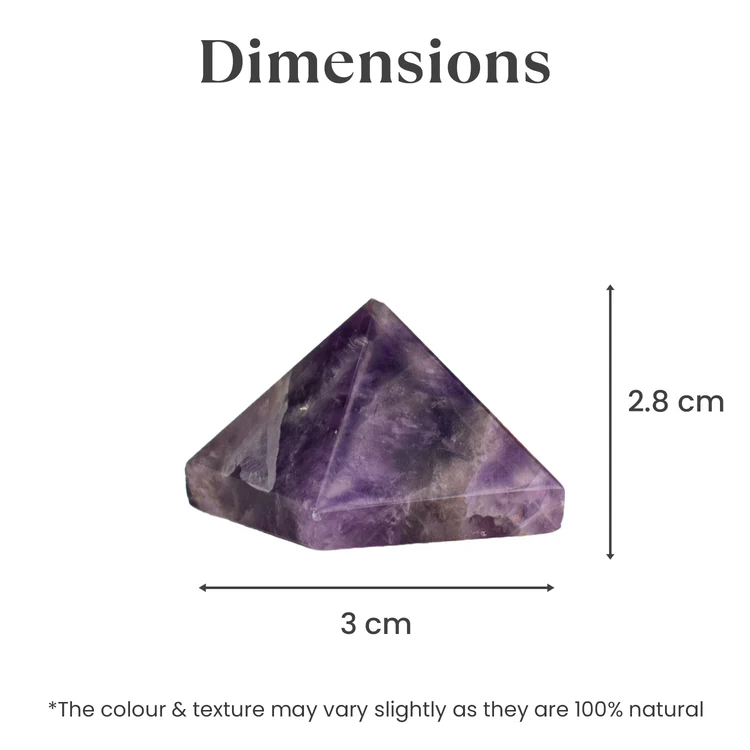 100% Pure Amethyst Pyramid