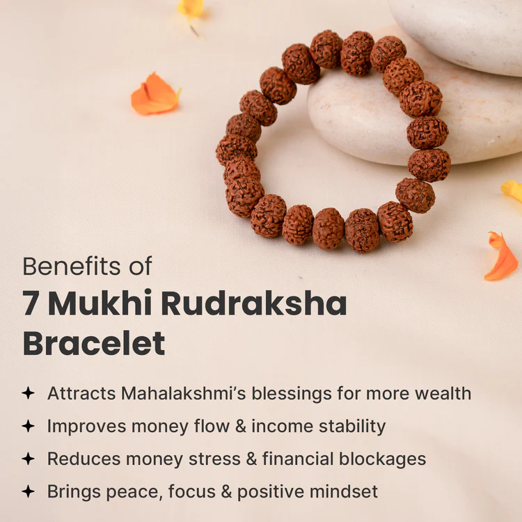 7 Mukhi Rudraksha Bracelet