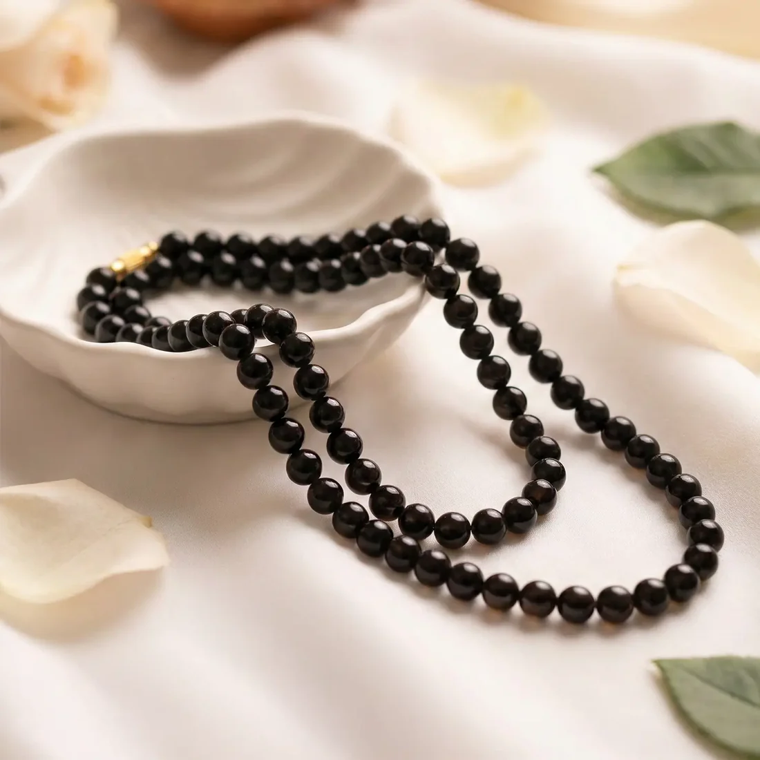 Black Obsidian Mala